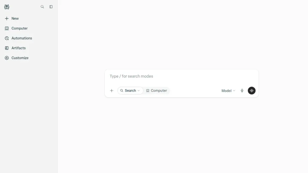 Perplexity front-page screenshot