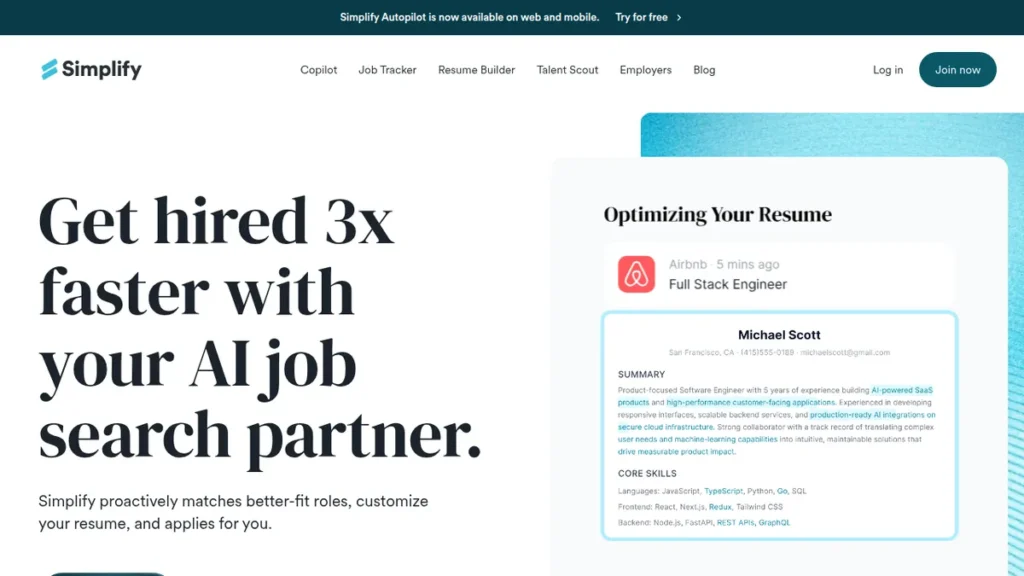 Simplify front-page screenshot